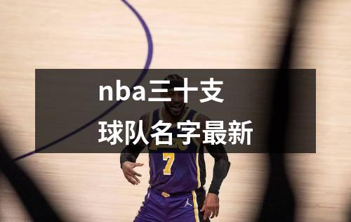 nba三十支球队名字最新