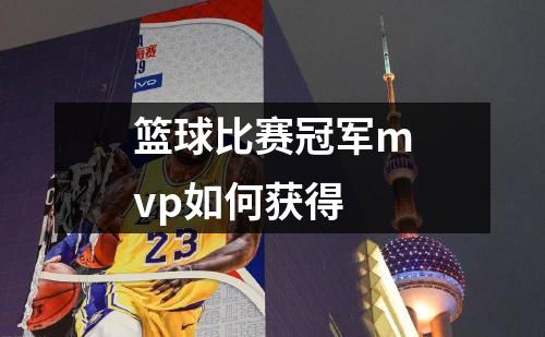 篮球比赛冠军mvp如何获得