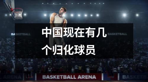 中国现在有几个归化球员