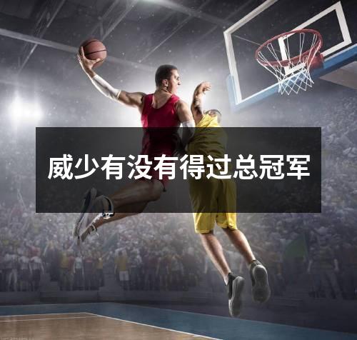 威少有没有得过总冠军