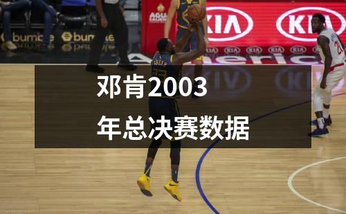 邓肯2003年总决赛数据