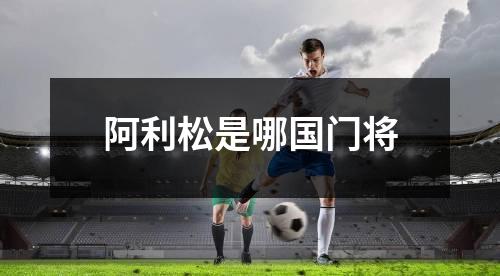 阿利松是哪国门将