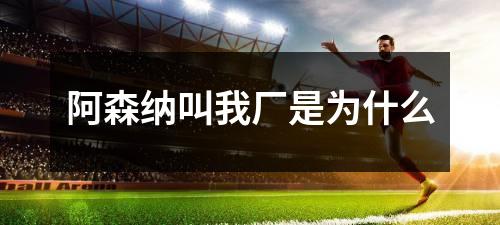 阿森纳叫我厂是为什么