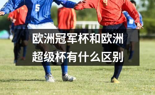 欧洲冠军杯和欧洲超级杯有什么区别