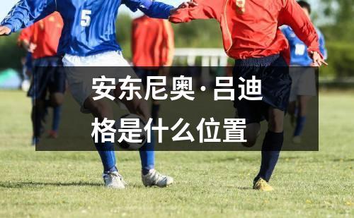 安东尼奥·吕迪格是什么位置