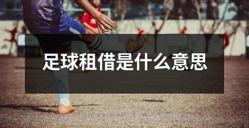 足球租借是什么意思
