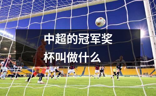 中超的冠军奖杯叫做什么