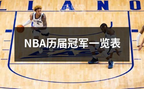 NBA历届冠军一览表
