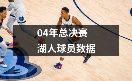 04年总决赛湖人球员数据
